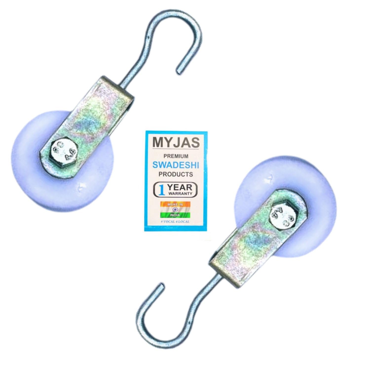 Myjas- unbreakable strong Roller Pulley pulli machine tool for Lifting Rope, Gym, Exercise, Pull up bar, Climbing, Hanging, shoulder physotherapy (Pack of 2) (B0CYXXBV2C) Amazon Price History, Amazon Price Tracker