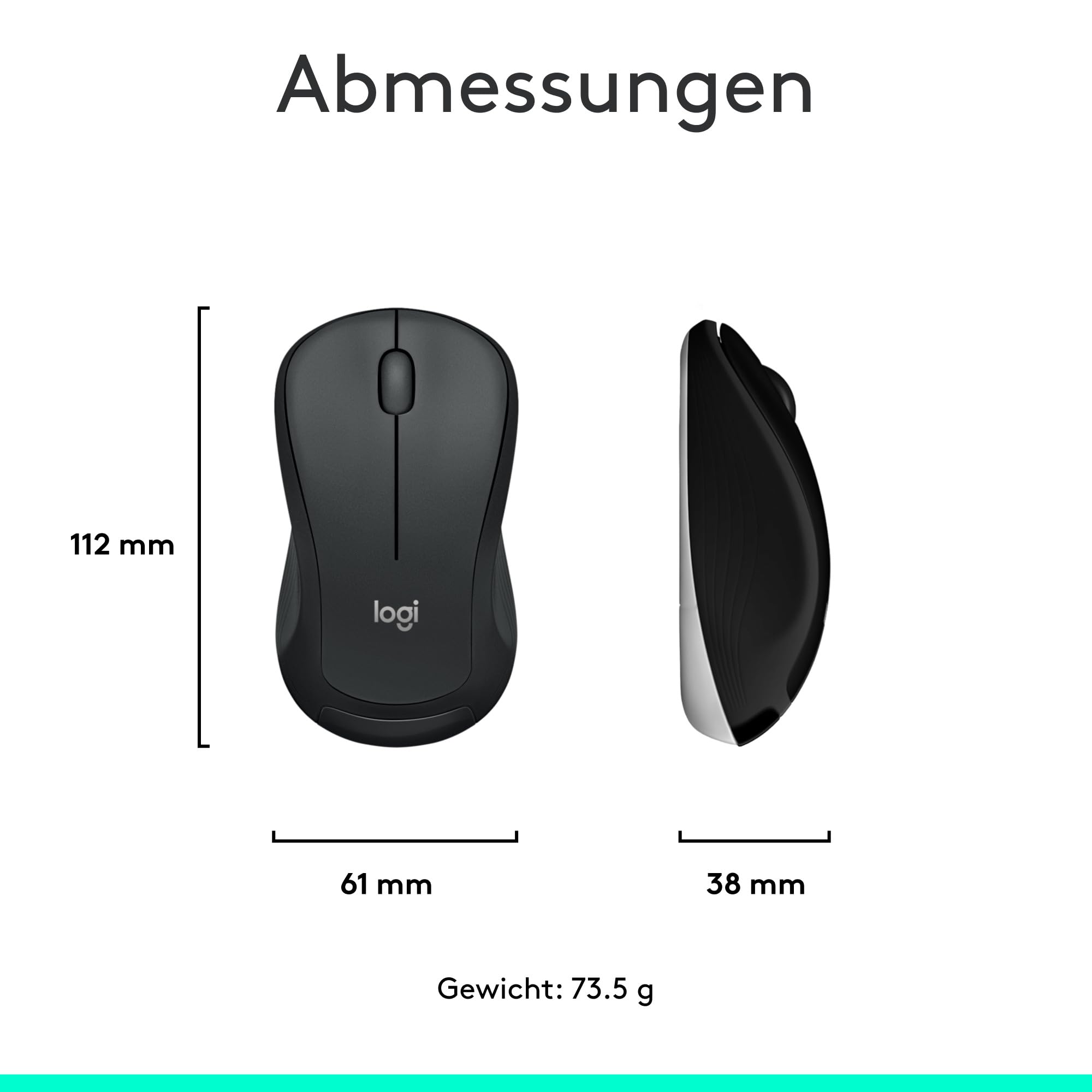 Logitech MK540 Advanced Kombi – Kabellose Tastatur und Maus für Windows, Deutsche QWERTZ-Tastatur – Schwarz