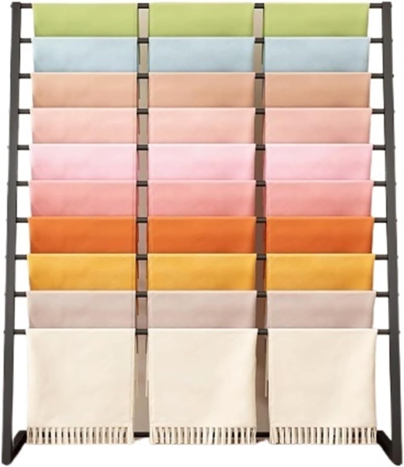 Espositore per sciarpe, organizer a 10 livelli per sciarpe, cravatte, cinture, asciugamani, pantaloni, organizer salvaspazio per armadio per la casa