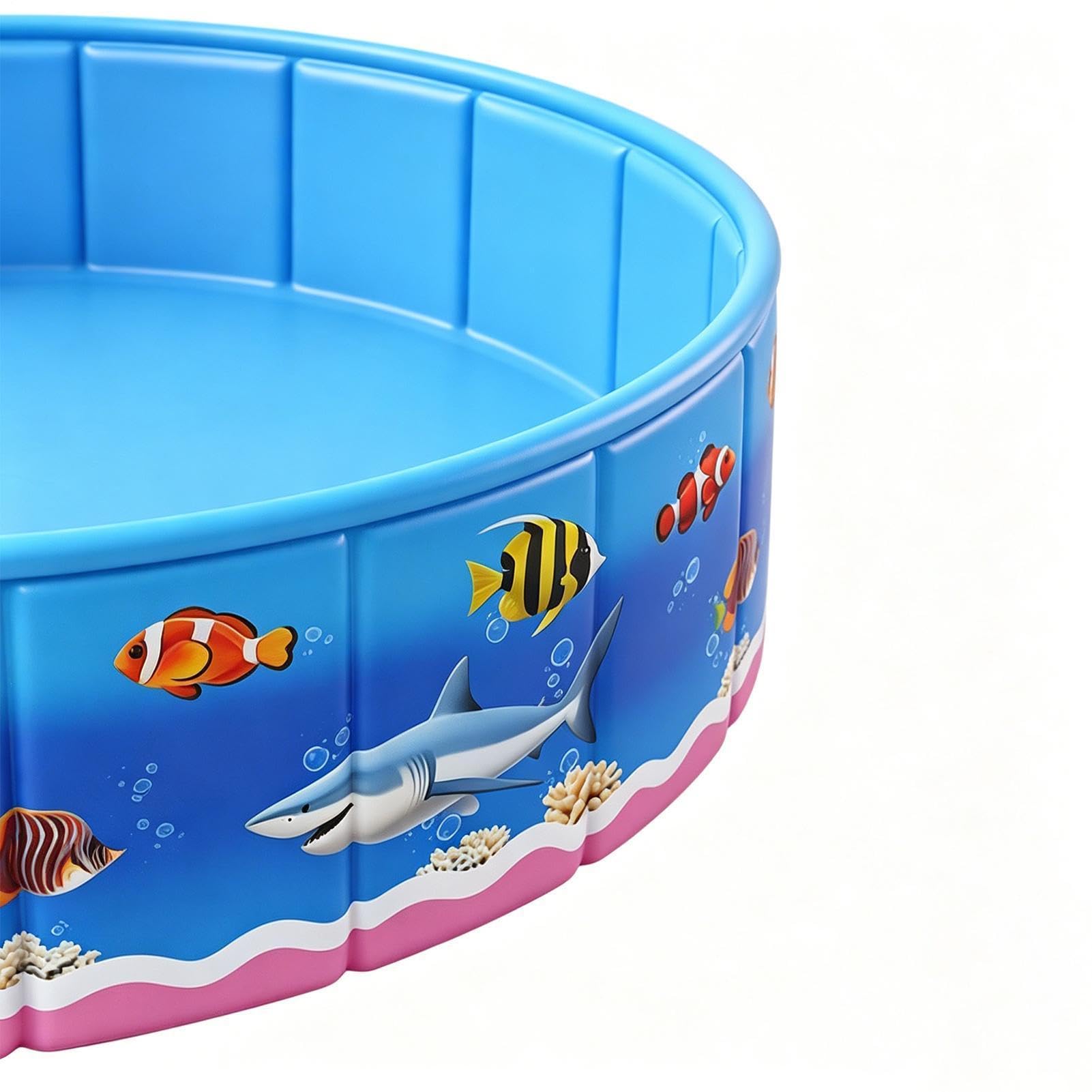 Basen dla dzieci Przenośny składany basen do zabaw wodnych | Składany brodzik dla dzieci do ogrodu do użytku na zewnątrz w ogrodzie na tarasie do zabaw wodnych imprez rodzinnych psom i