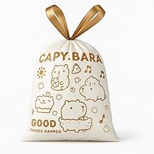 Cute Drawstring Trash Bags – Kawaii Animal Print Garbage Bags for Bathroom, Car, Office, Dorm – Small Decorative Waste Liners for Kids, Girls, Home – Leakproof & Odor Control