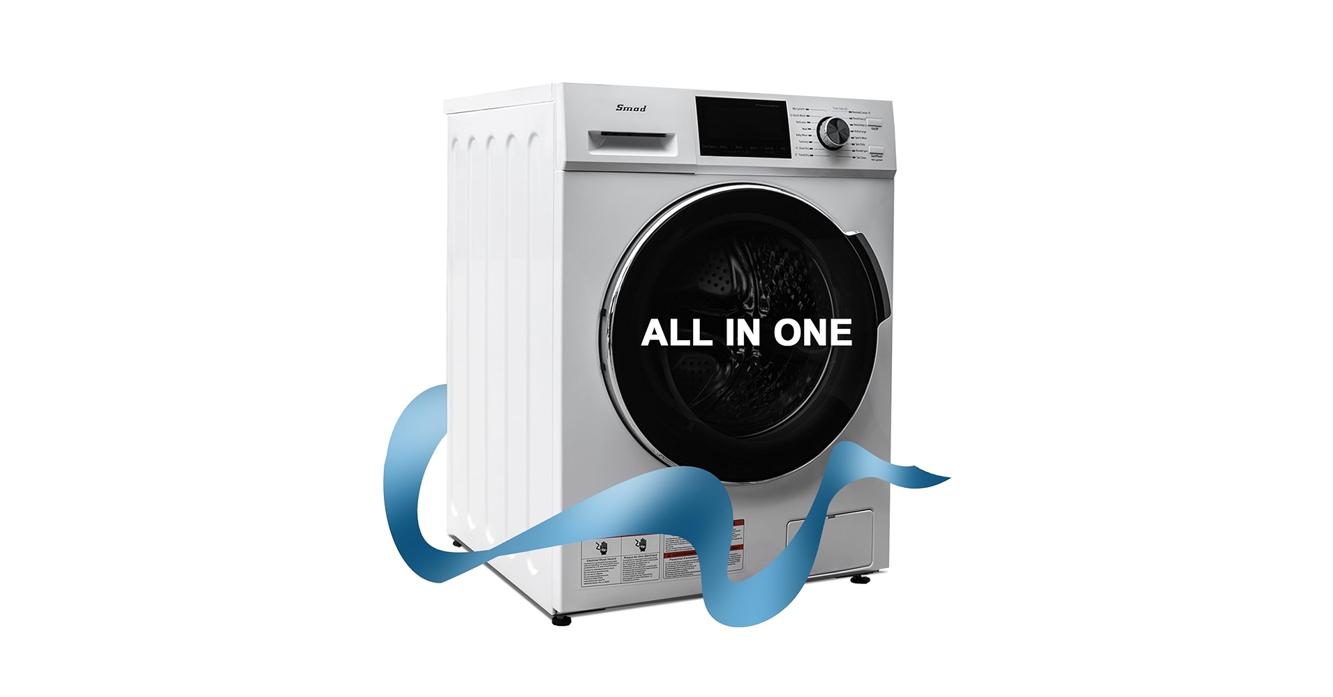 Amazon.com: 多合一洗衣機和烘乾機組合24 英吋(約60.0 公分),2.7