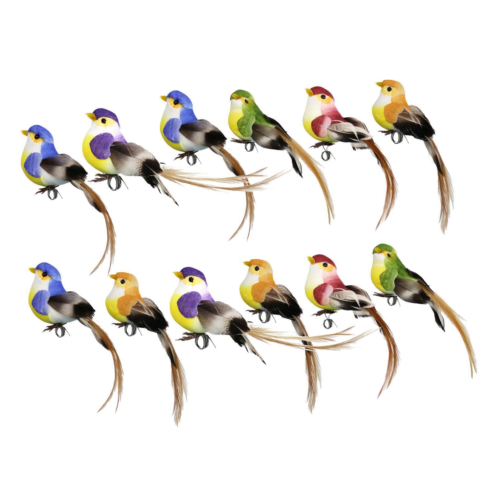 TWISAXC Lifelike Simulation Bird Decoration Detail-Oriented Lawn And Backyard Accents Artificial Garden Bird Model Garden Ornament Plastic Claws Fake Artificial Animal Statue