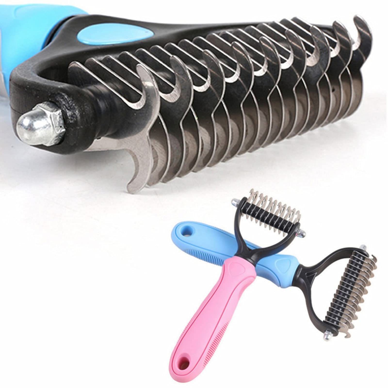 Dog Hair Brush,Pets Hair Removal, Reduces Shedding by up to 95%, Great for Short to Long Hair Small Large Breeds-A
