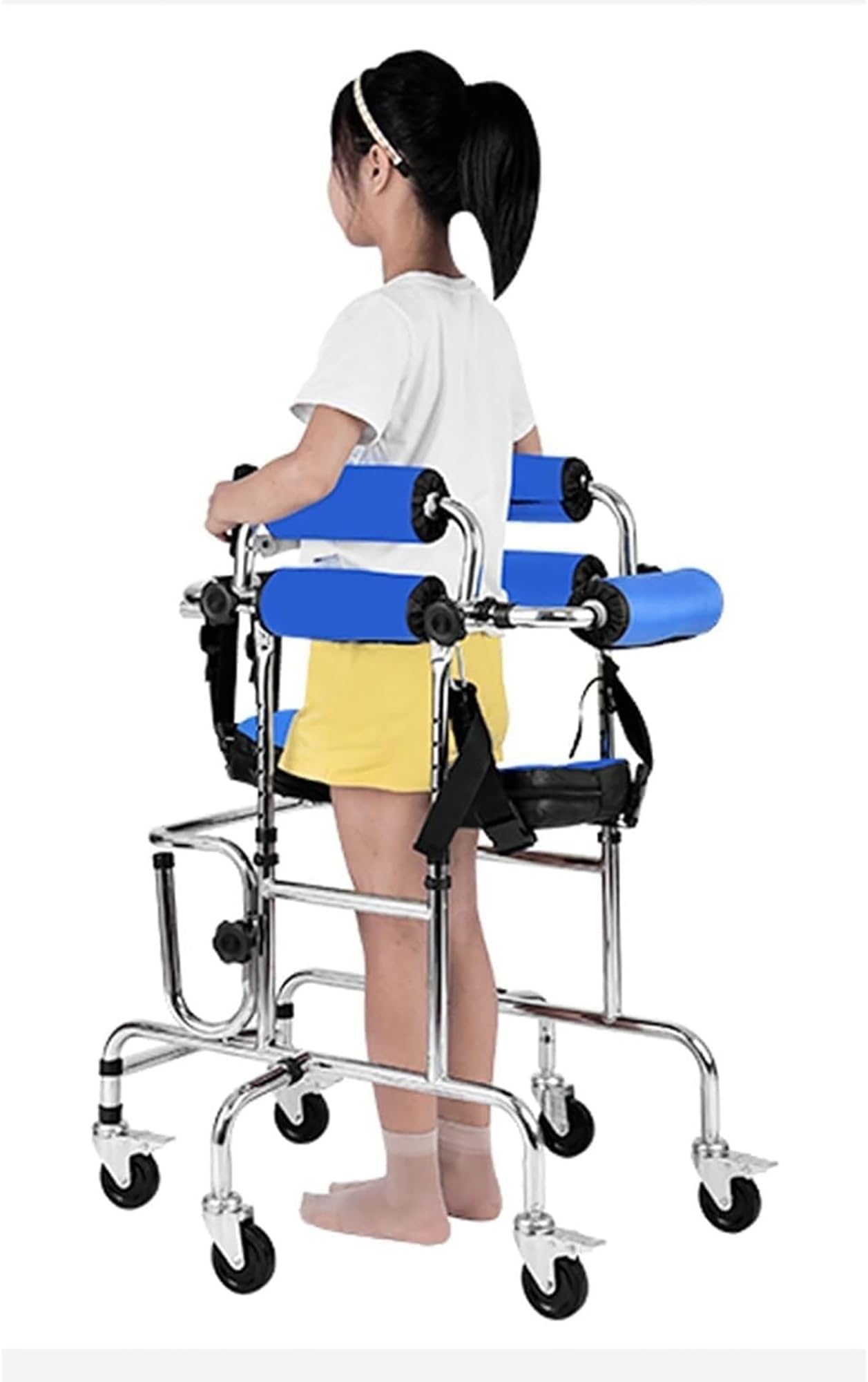 Andador Andador 6 Ruedas Andador Para Niños Parálisis Cerebral Altura Ajustable Andador Rollator Rehabilitacion Infantil