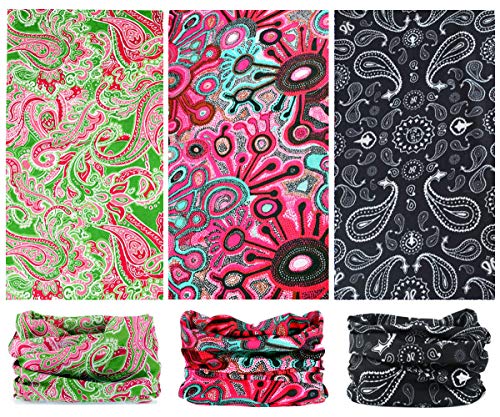 Image of 6PCS Outdoor Magic Headband Elastic Seamless Bandana Scarf UV Resistence Sport Headwear