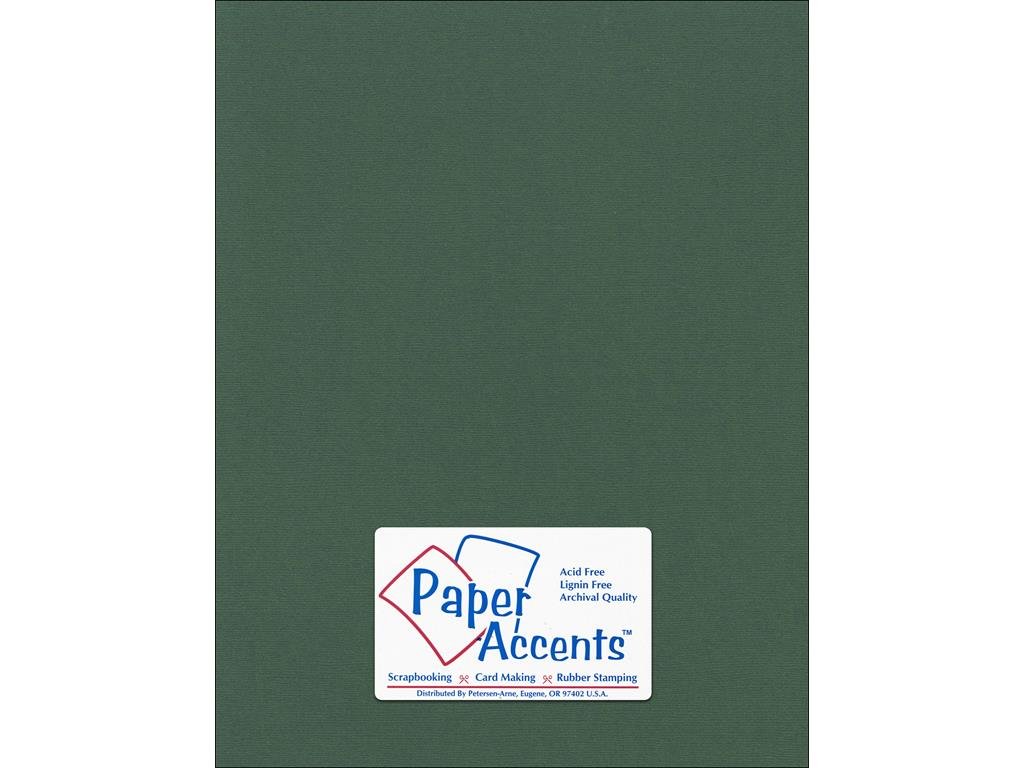 PA Paper Accents Canvas Cardstock 8.5" x 11" Evergreen, 80lb Colored cardstock Paper for Card Making, Scrapbooking, Printing, Quilling and Crafts, 25 Piece Pack