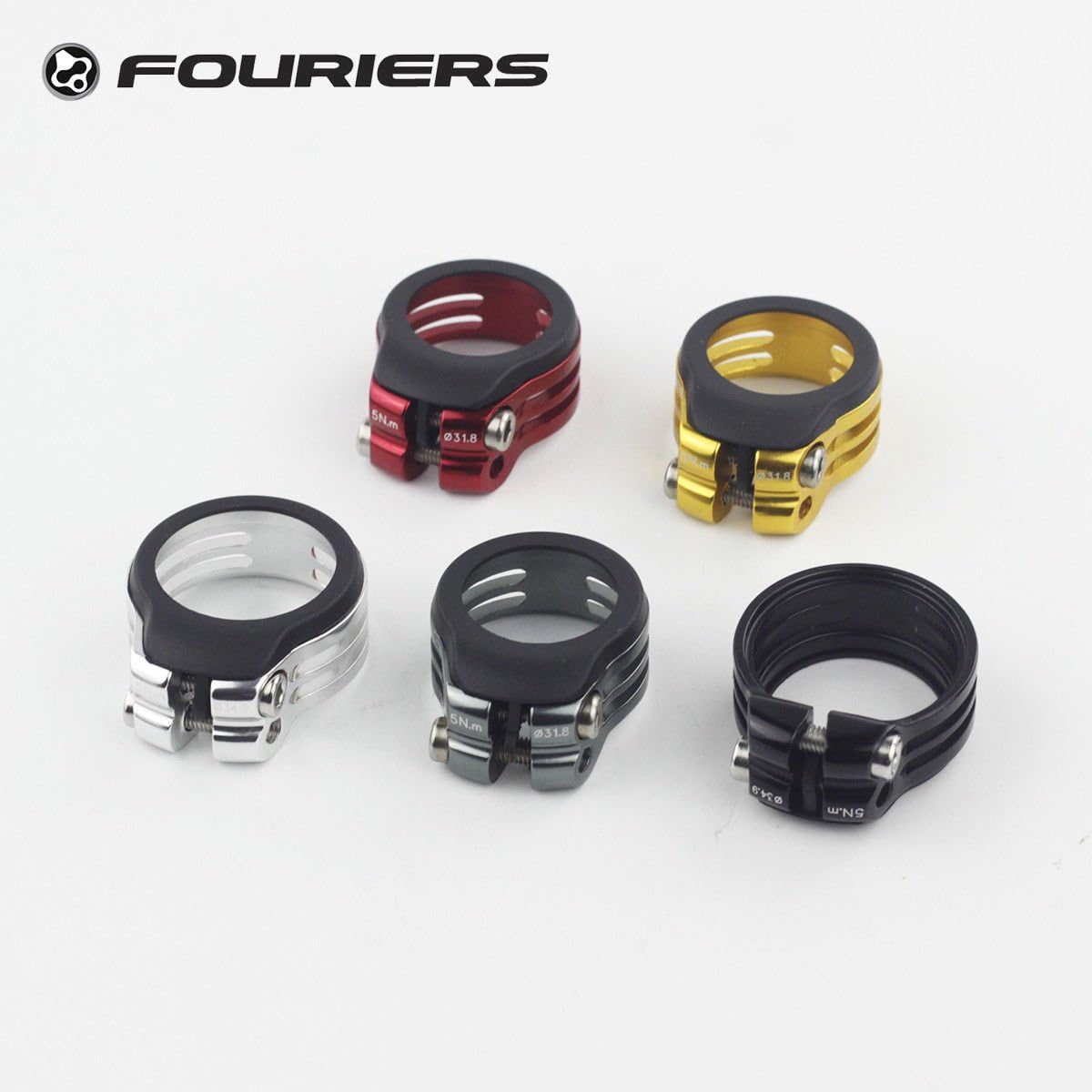 CNC Alloy Seatpost Clamp Fixed 31.8mm / 34.9mm Waterproof Superlight