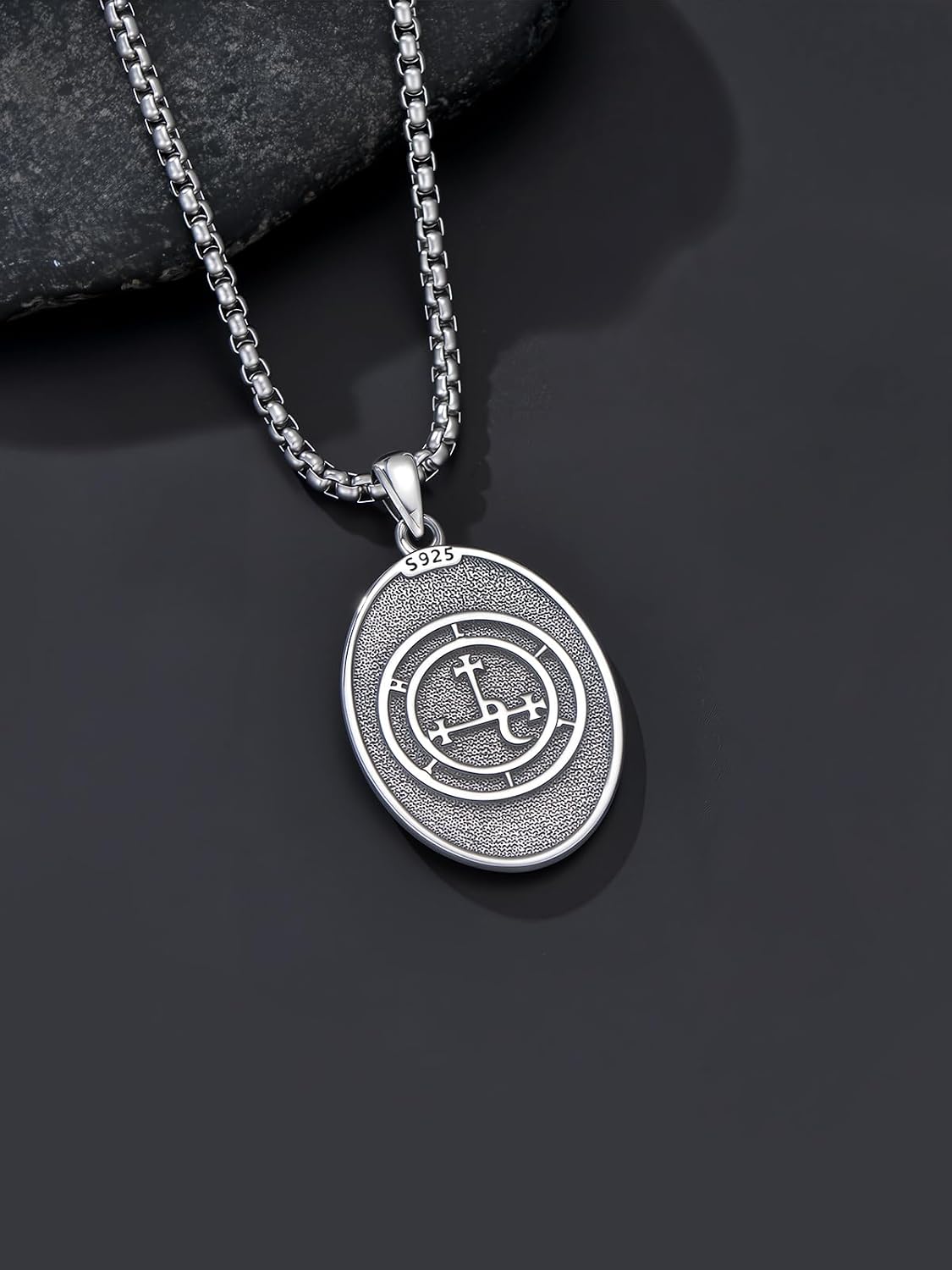 925 Sterling Silver Hecate/Lilith/Medusa/Star of David/Tetragrammaton Necklace Pendant Pagan Wiccan Magic Egyptian Amulet Jewelry for Men Women