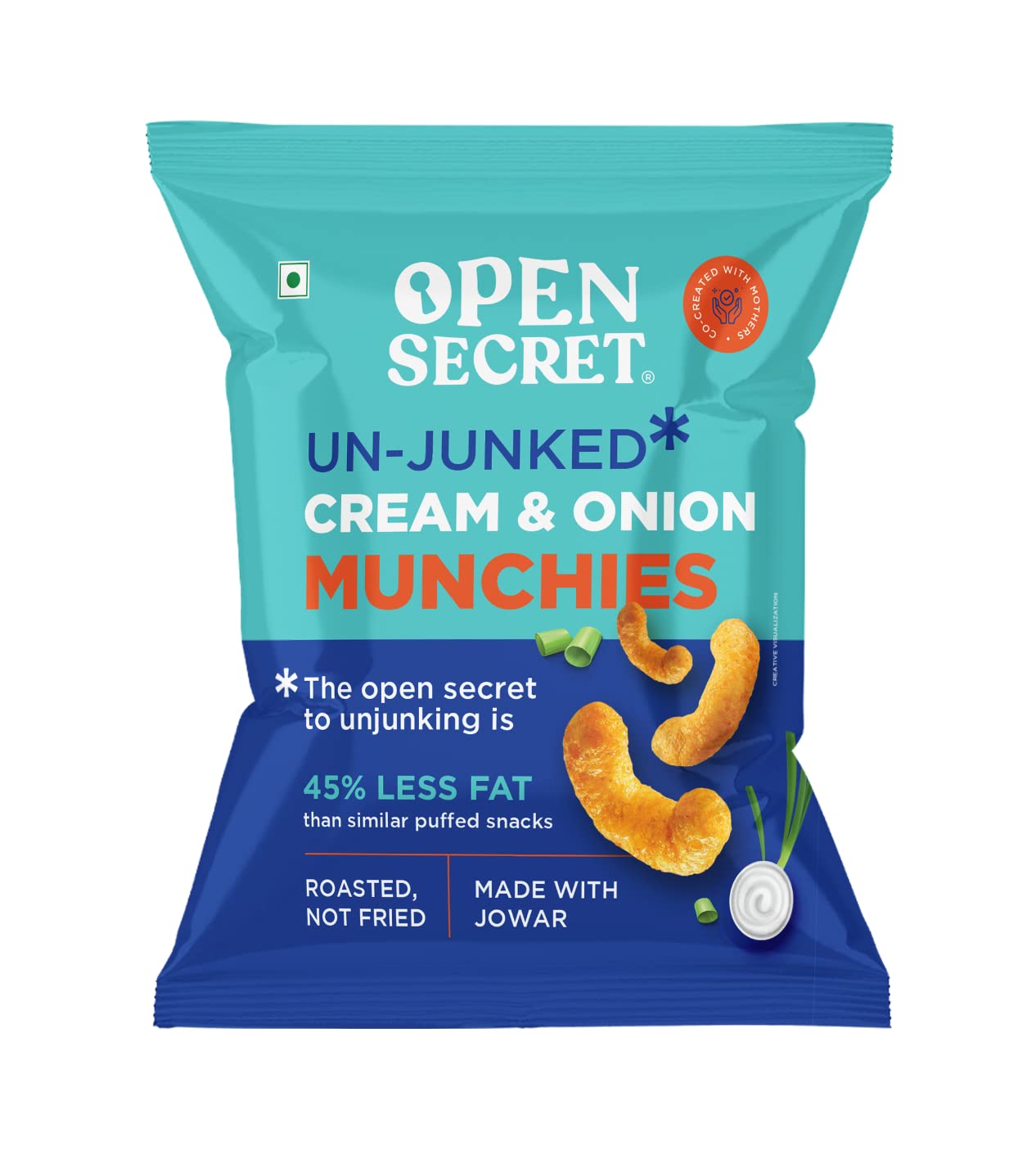 Open Secret Healthy Munchies Cream and Onion No Added Maida Baked