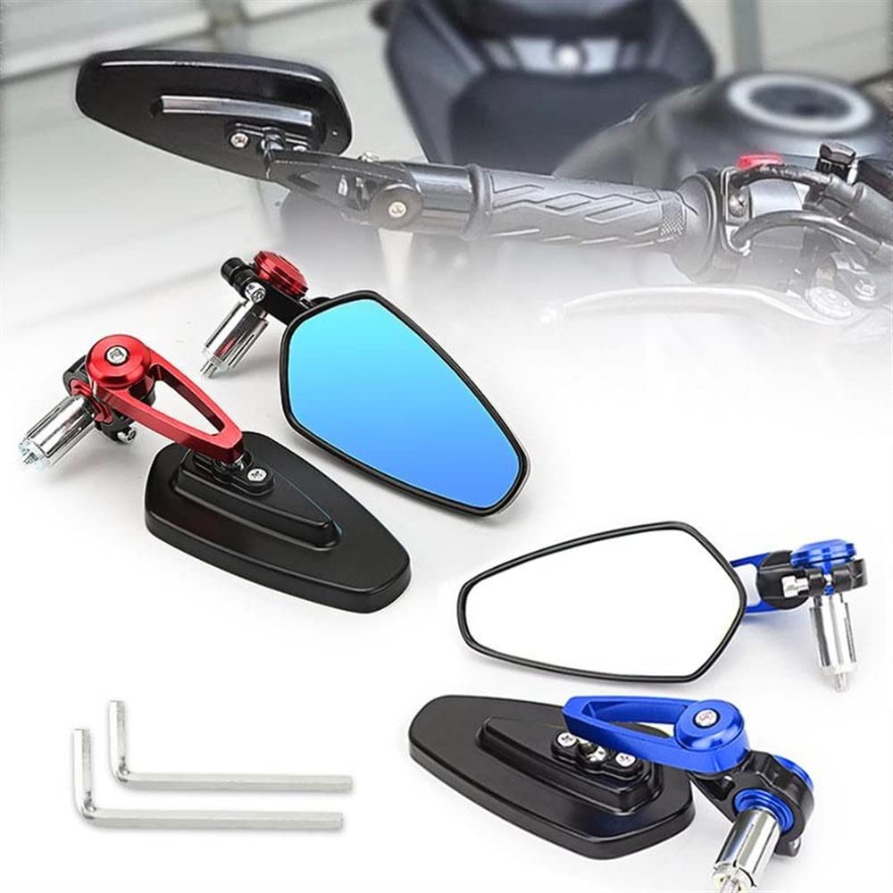 Specchietti Moto 1 Paio Di Accessori Per Moto Da 22 Mm, Ricambio Per Specchietto Laterale Per Manubrio, Specchietto Retrovisore Per Manubrio Per Scooter(7)