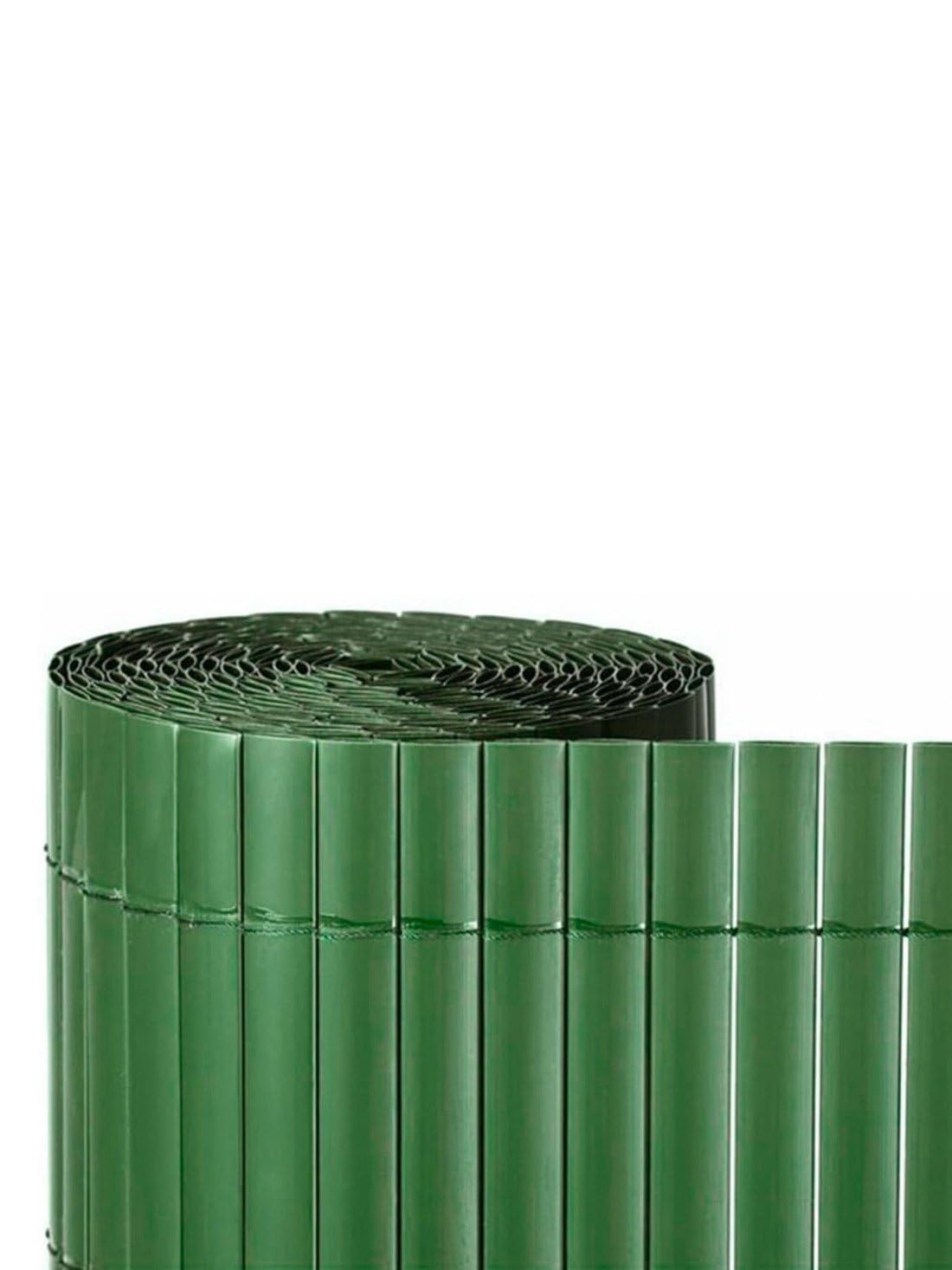 Jardin202 - Cañizo PVC Doble Cara 1600gr/m² - Valla ocultación - Resistente a los Rayos UV protección contra el Viento | 1,5x3m (Verde)
