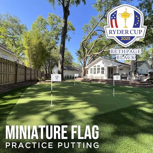 COGOLFING The Ryder 2025 Golf Flag Mini, 8x6 Inch, Double-Sided Silk-Screened, Fade-Resistant 420D Nylon, Ideal for Backyard Practice Putting Green, 1-Pack - Thumbnail 6