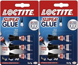 Loctite Super Glue Mini Trio Sekundenkleber 3 Stück