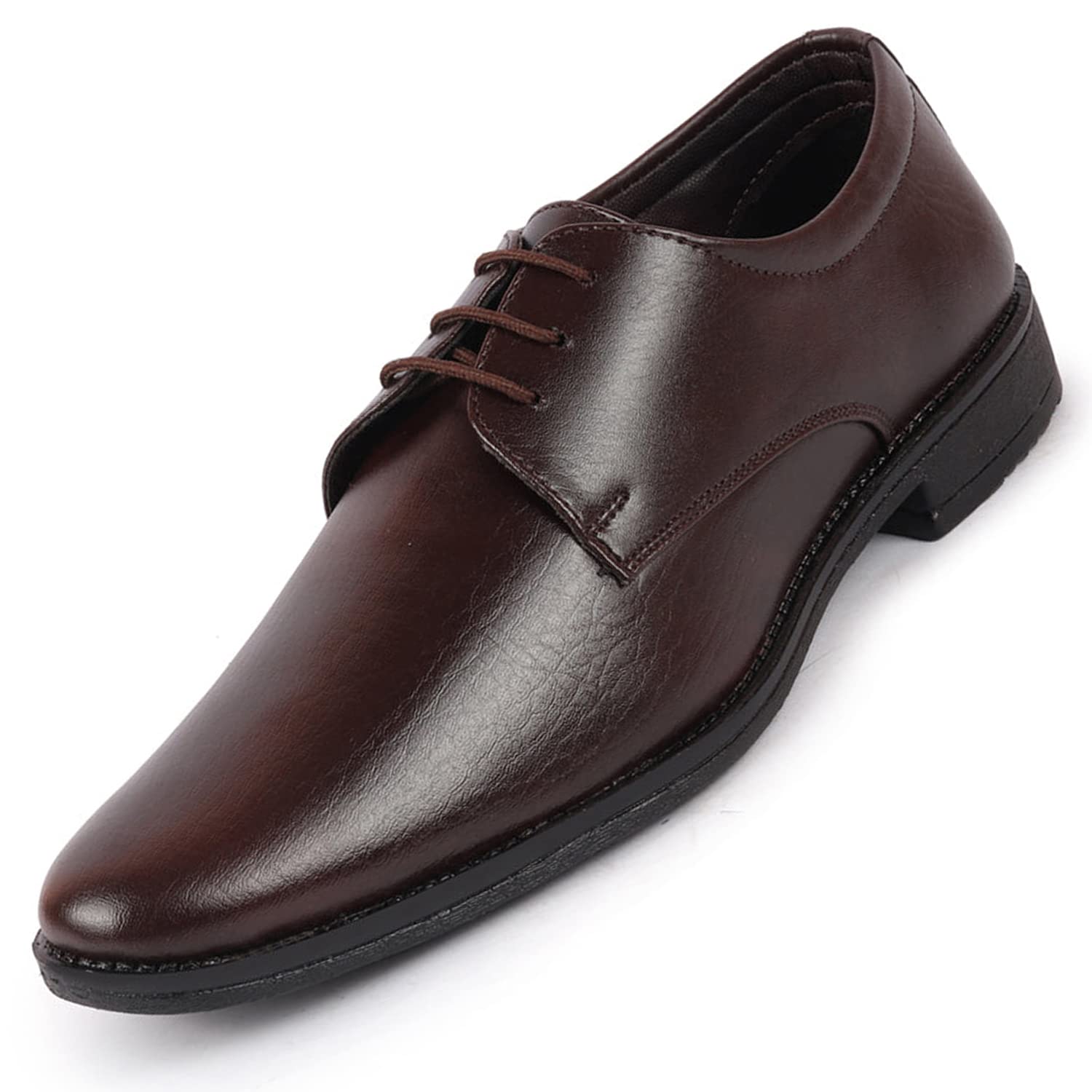 FAUSTO FST FOBMF-1032 BROWN-41 Mens Brown Formal Office Work Lace Up Derby Shoes (7 UK) (B0BZ53RF81) Amazon Price History, Amazon Price Tracker