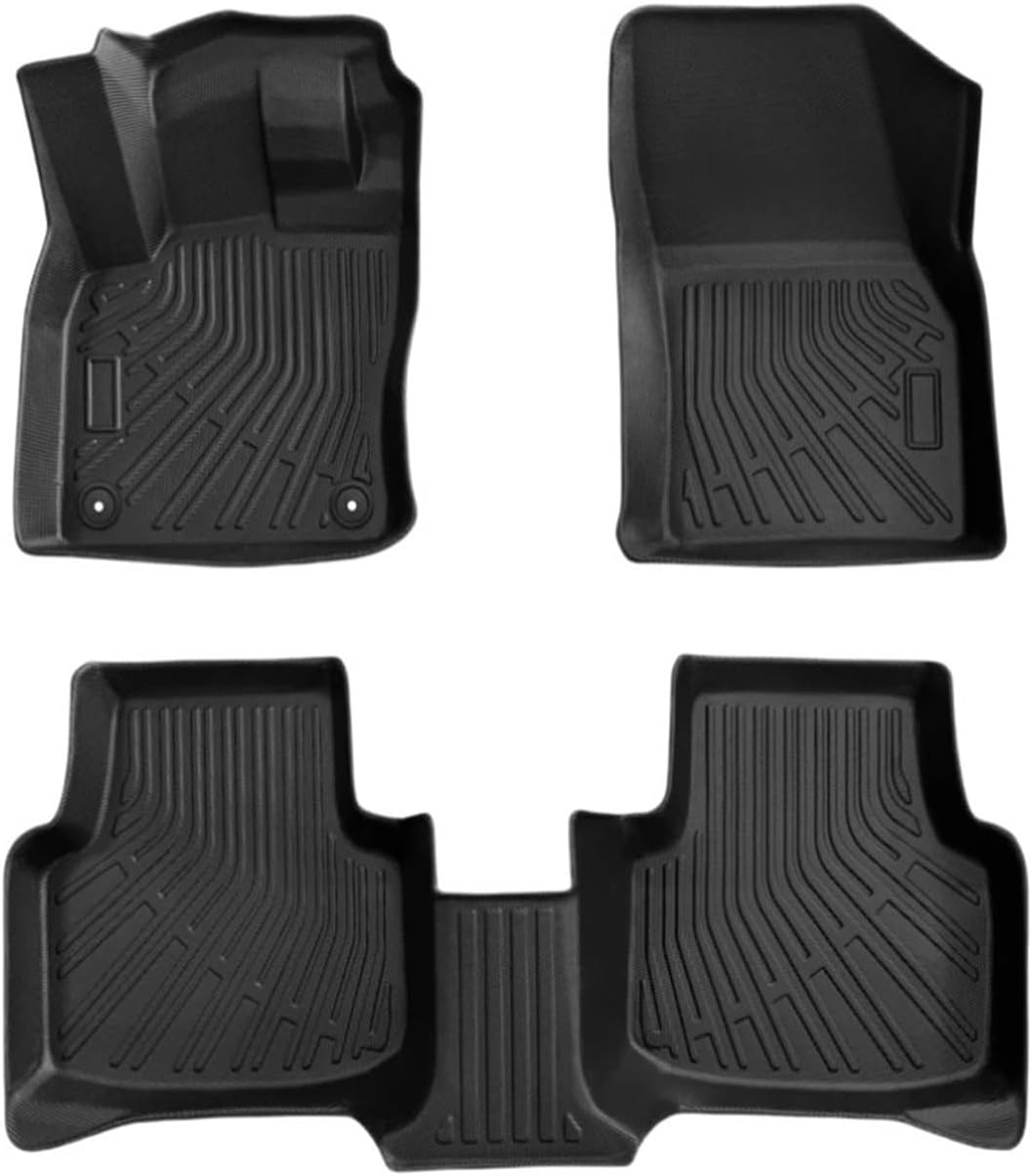 Car Boot Mat For VW For Taos 2022 2023 2024 2025 All Weather Protection TPE Anti-Slip Automotive Floor Mats Floor Liners Trunk Mat Rear Cargo Mat(Floor mats)
