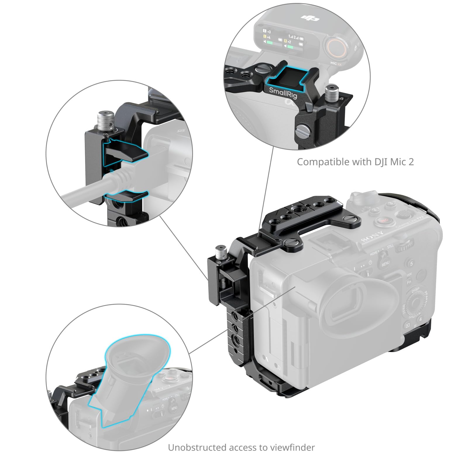 Amazon.co.jp: SmallRig Sony対応 FX2用カメラケージ HawkLockクイック
