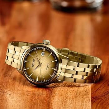 Amazon | SEIKO SRPK48 メンズ アナログ 自動巻き 腕時計 - ゴールド  