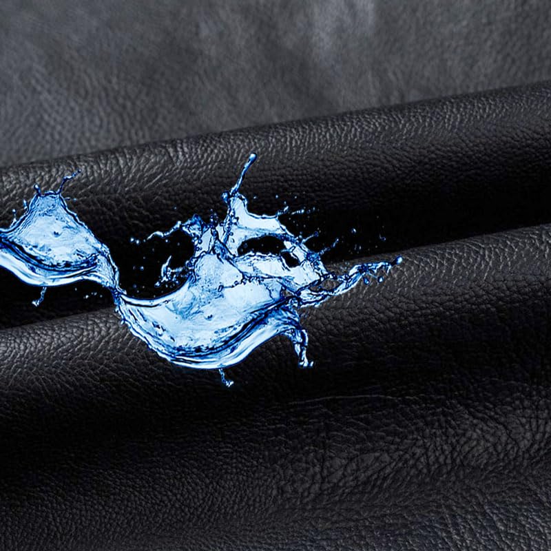 Men's Faux Leather Jackets Stand Collar Waterproof Cafe Racer Jacket Biker Riding Long Sleeve Coat Jacket for Men3