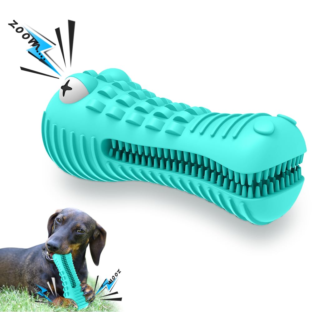 Cutiful Dog Toys for Aggressive Chewers Large Medium Breed, Indestructible Dog Toothbrush Chew Toys, Squeaky Interactive Tough Extremely Durable, Dogs