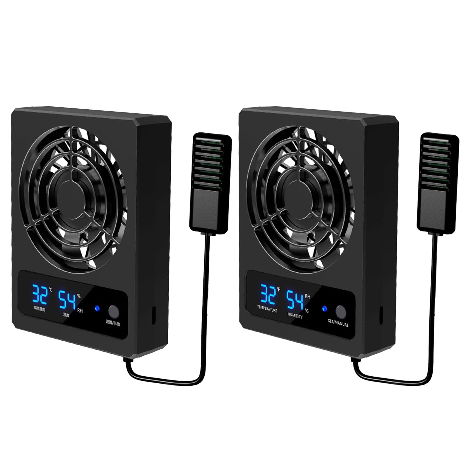 Ventilador de refrigeración de reptiles para terrarios, enfriador de bajo ruido, ahorro de energía, enfriador de aire, reductor de humedad, enfriador de control automático