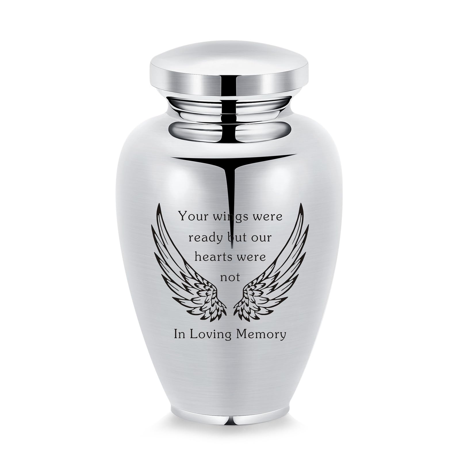 memorial jewelry Large Urns for Human Ashes 7.48/8.26/9.25 Inch Large Sized Urns for Ashes Adult Male Female Keepsake Cremation Urns for Ashes Stainless Steel