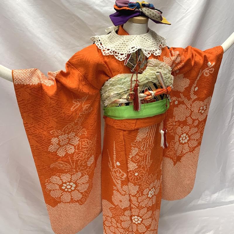 407ag10□七五三 七歳 女児 着物&丸帯 絞り染め□美品 Amazon.co.jp: 407ag10七五三 七歳 女児 着物&丸帯 絞り染め