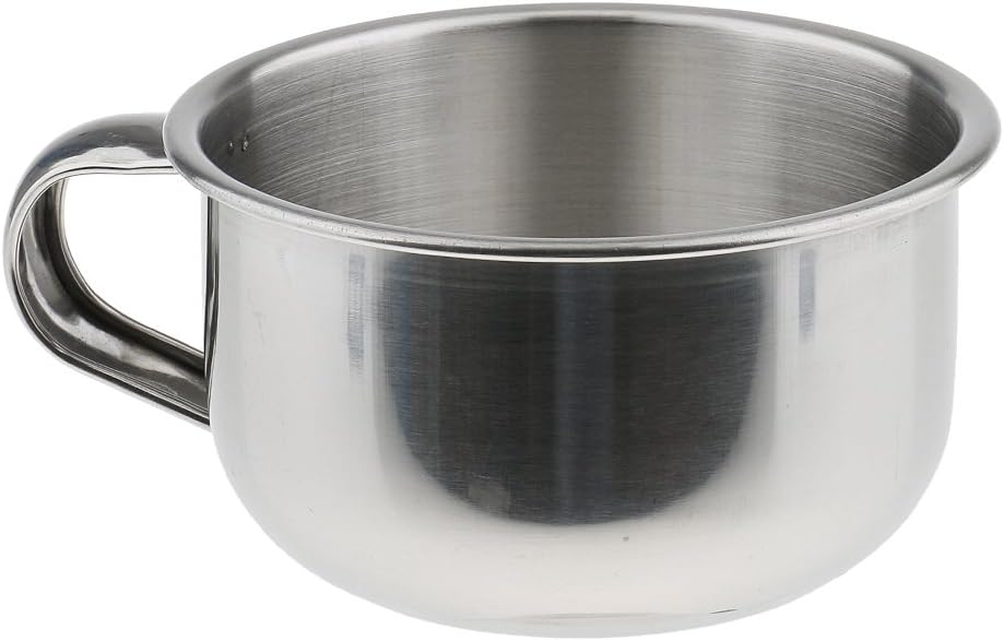 Amazon P Prettyia シェービングマグカップ シェービングマグ ステンレス 石鹸マグカップ ソープマグカップ 防錆 耐久性