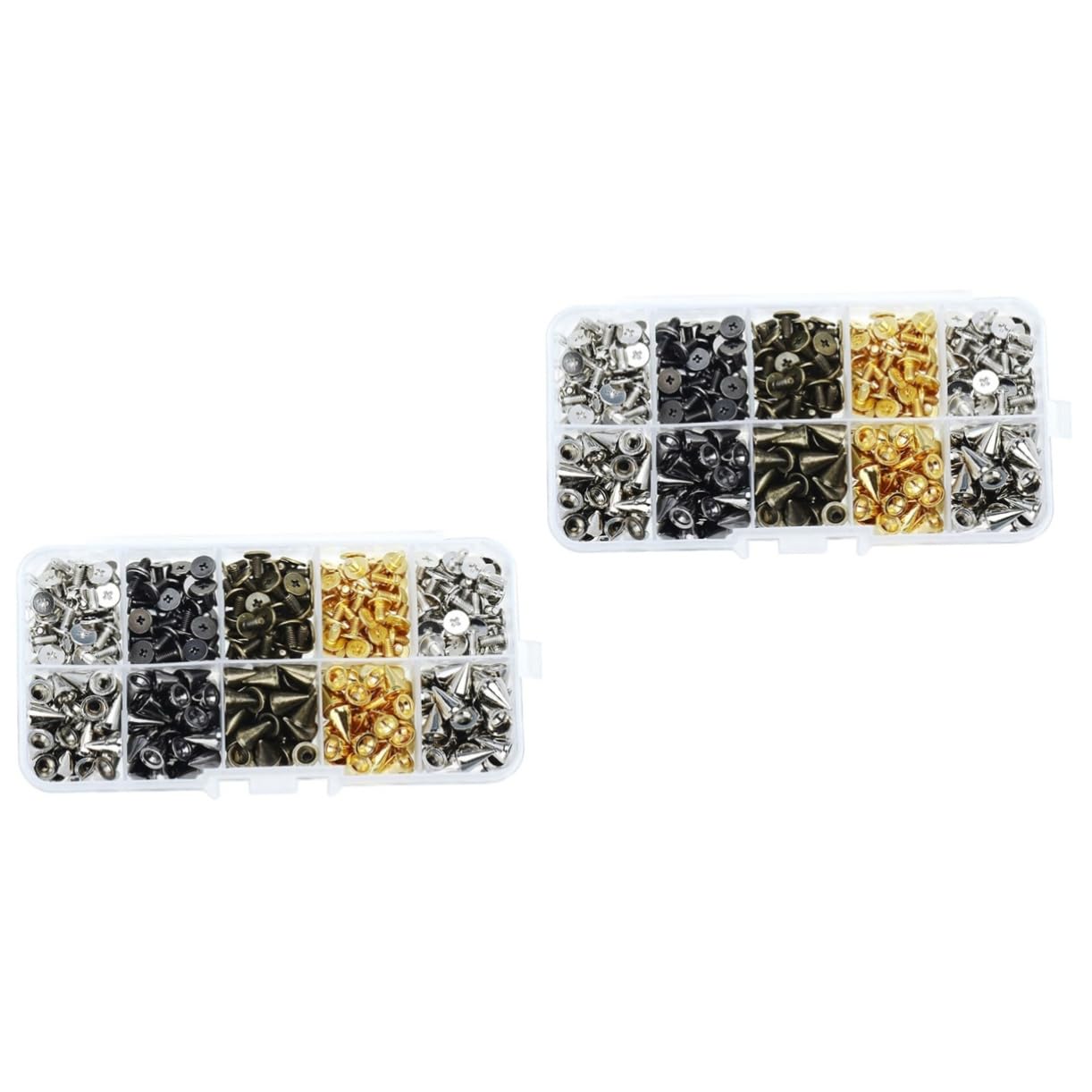 Kit punk Hohopeti de studs métalliques pour personnaliser chaussures et vestes