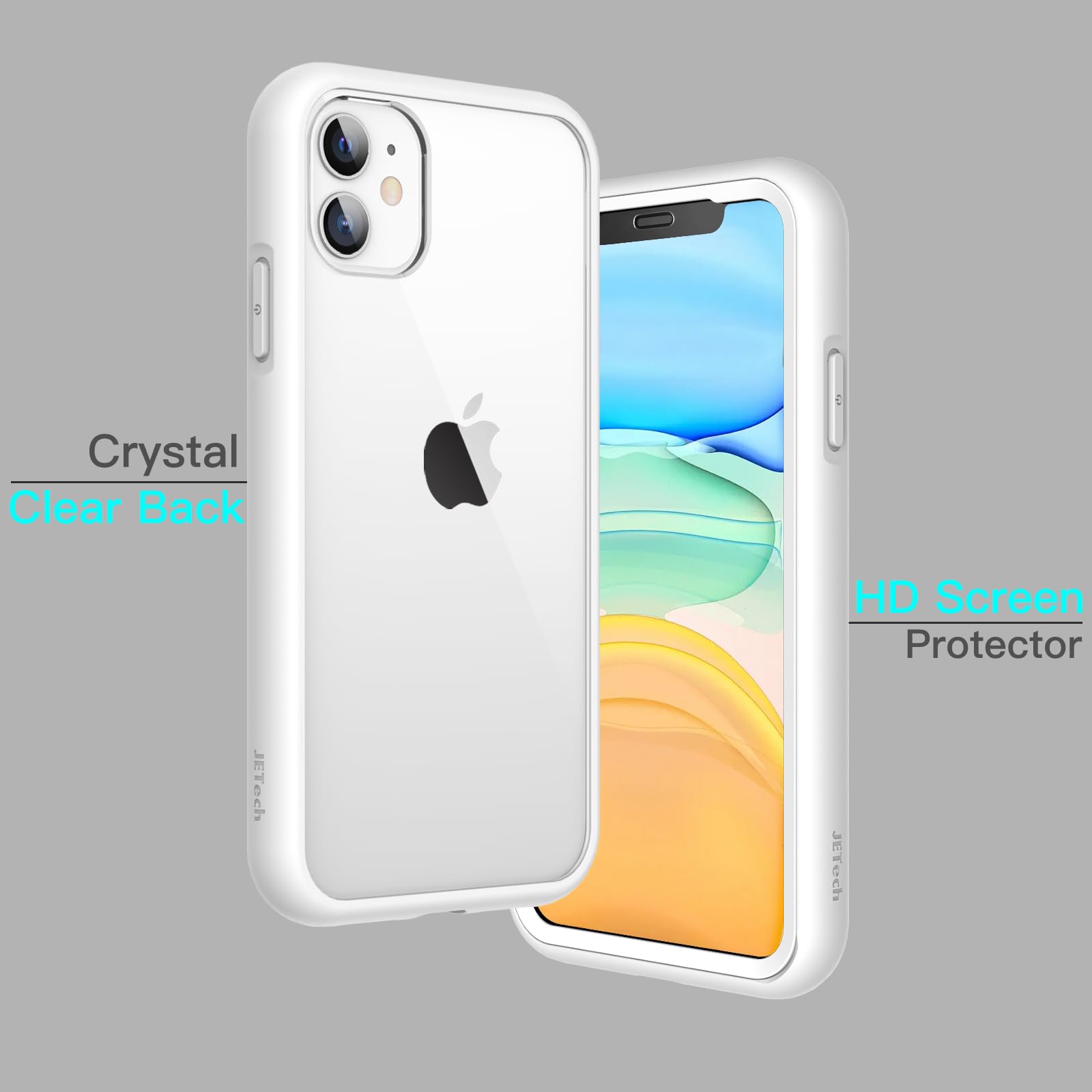 Amazon.co.jp: JETech iPhone 11用 ケース 360°全面保護 (ホワイト