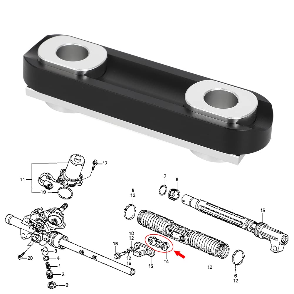 Rear Rack Risier Honda Civic EP3 Tie Rod Riser Steering Rack Riser Kit Steering Rack ...