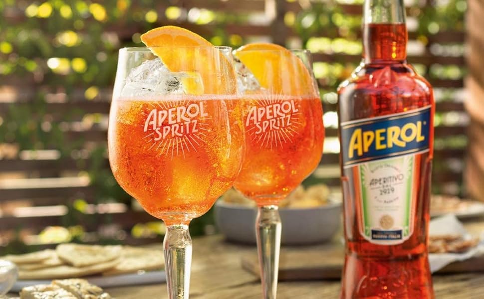 Aperol Aperitif, Italienischer Likör, 6 Flaschen à 1 Liter