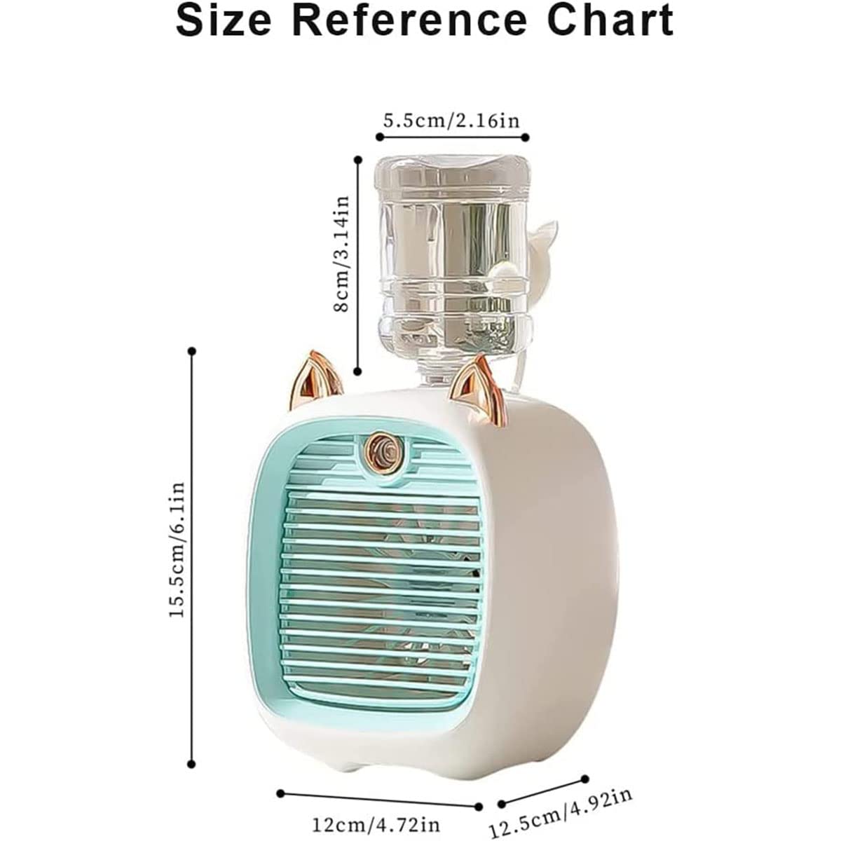 Amazon.co.jp: ミニ猫エアコン、ポータブルエアコン、USB充電式加湿器