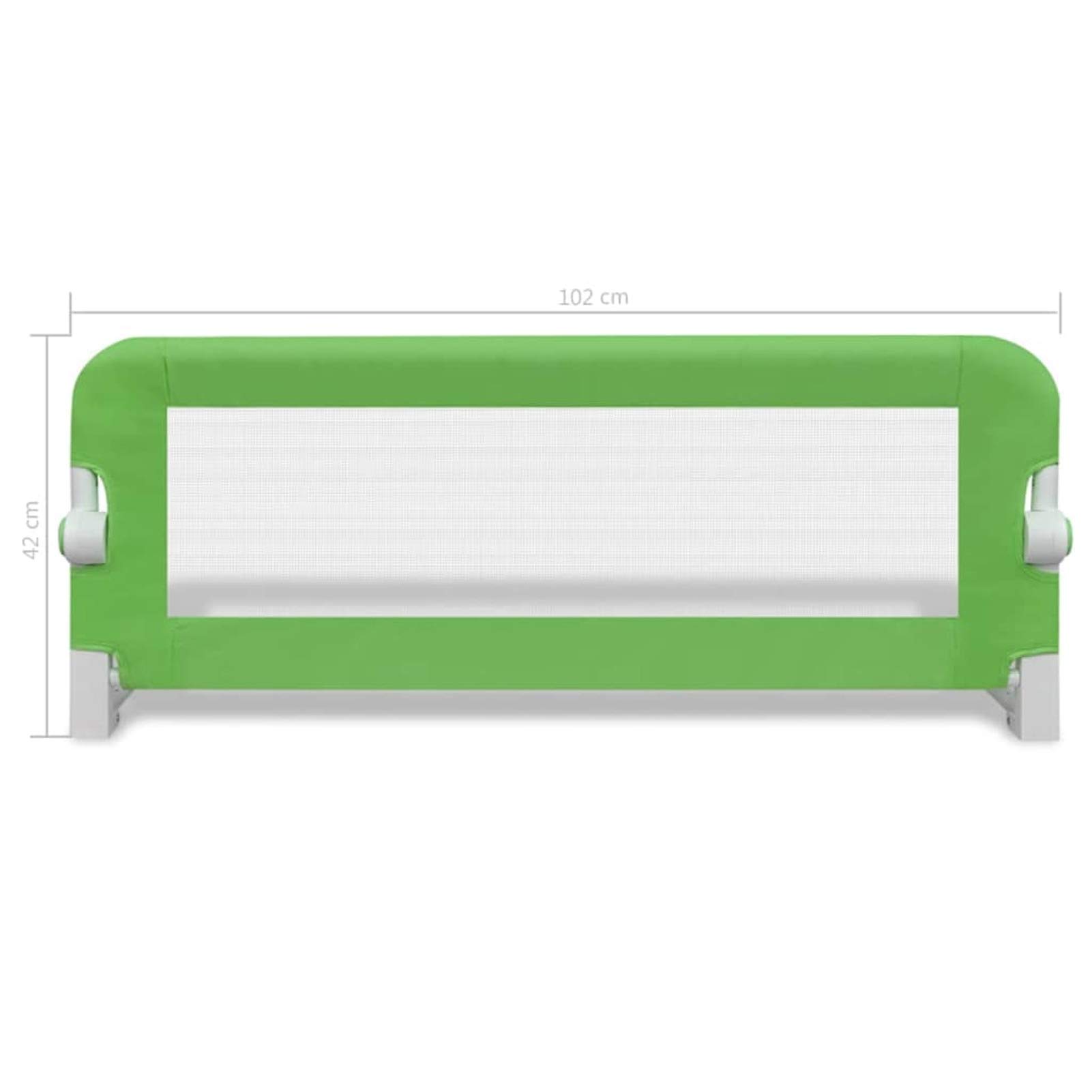 Gecheer Barreras de seguridad, 2 barreras de seguridad, para cama de niños, verde, 102 x 42 cm, barra de cama infantil, protección de cama para niños, barrera para cama infantil, barrera para cama