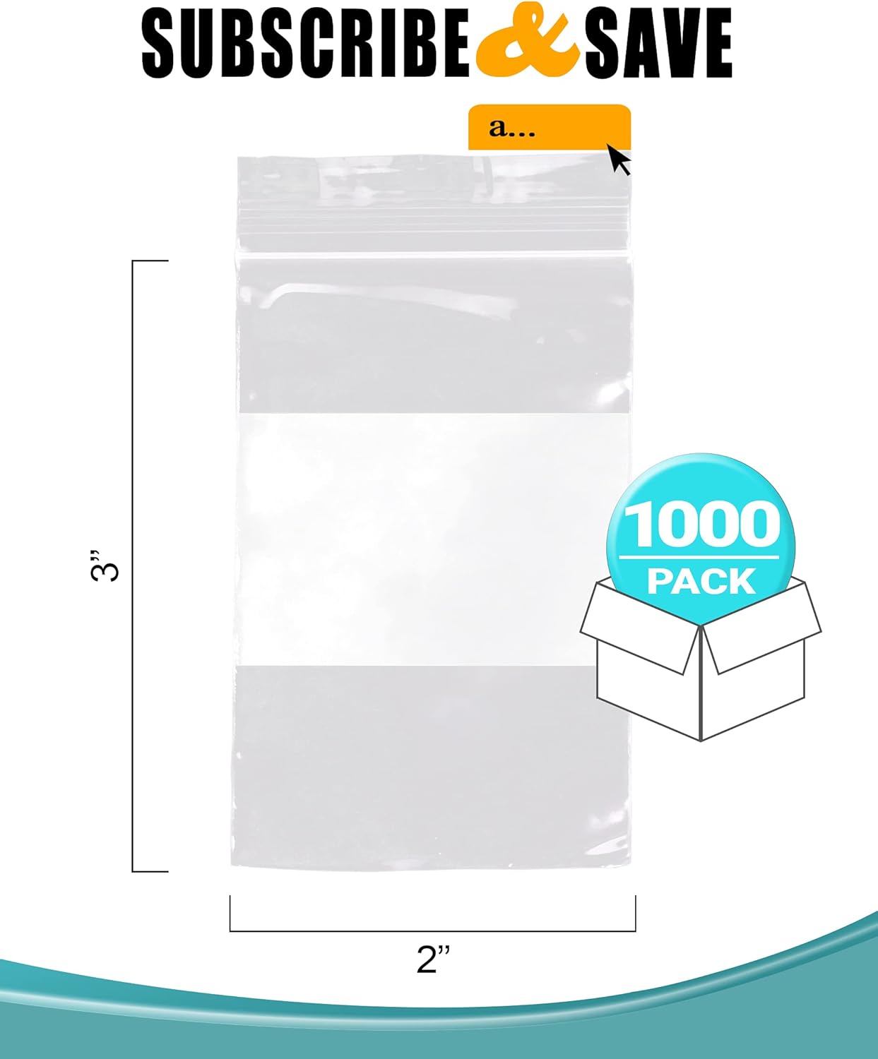 Super Sale 🛒 APQ Pack of 100 Zipper Bags with Write On Block 14 x 24 Clear White Block Poly Bags 14x24 for Packing Storing Thickness 4 Mil Plastic Bags for Industrial Food Service Health Needs, Wholesale Price