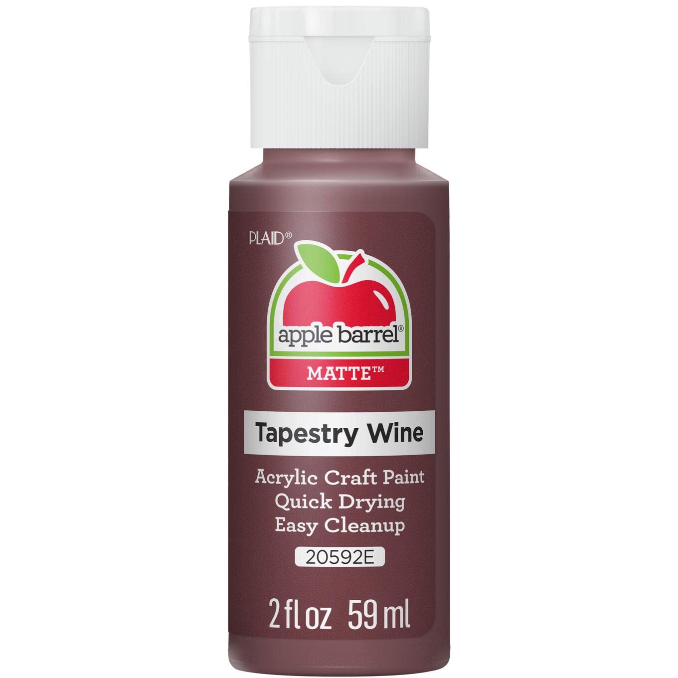 Apple Barrel Acrylic Paint Tapestry Wine (2 fl oz / 59 ml) | Non-Toxic Craft Paint for DIY Projects - main product image