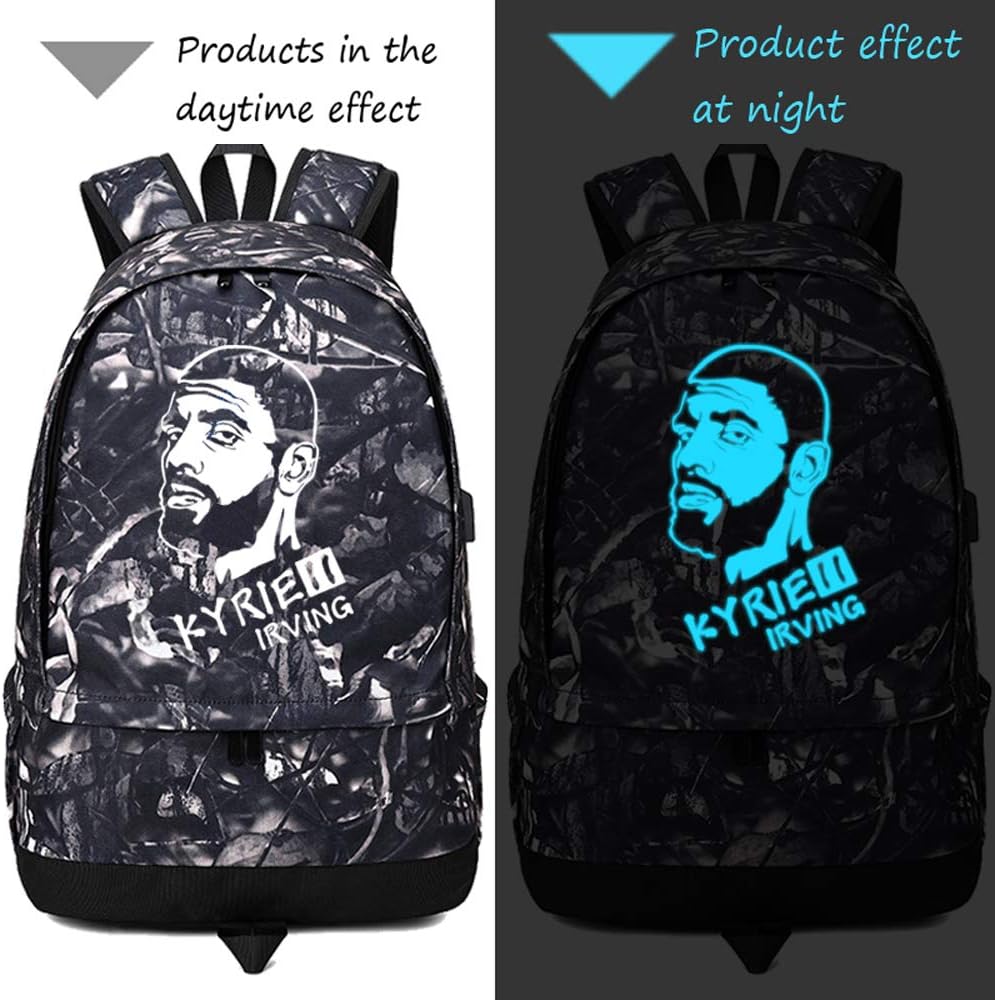 FANwenfeng Basketball I-rving Luminous Ball Storage Backpack Sports Equipment Depositary Multifunctional Bag For Men Women (Style 6)