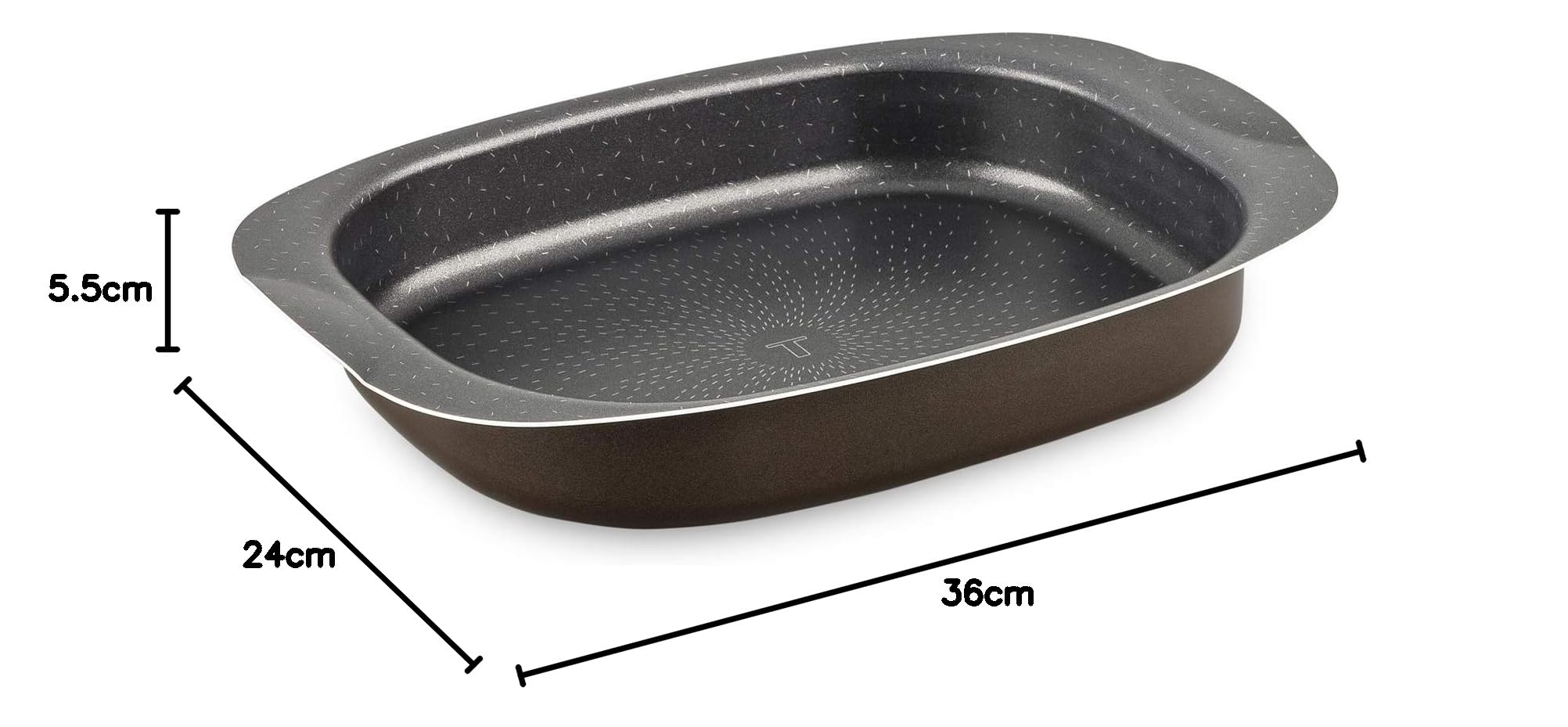 Tefal J1601502 Success Plat à Gratin Aluminium Noir 42,5 x 24 x 5,5 cm