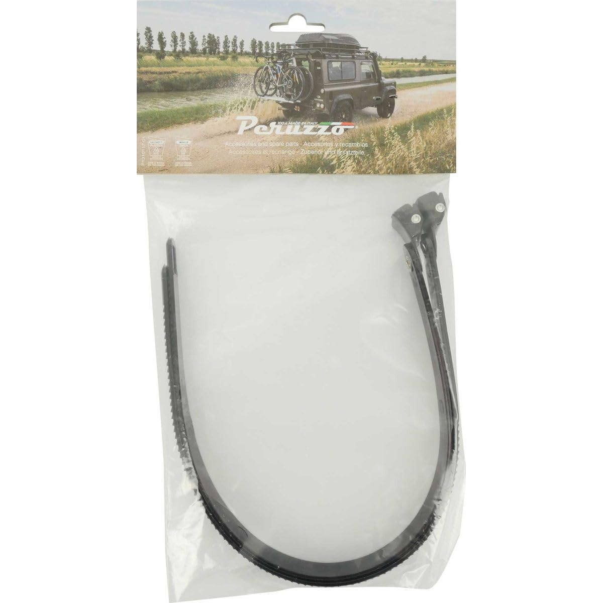 Peruzzo - Extensions de sangle en plastique pour support de roue - Vendues par paires - Compatibles avec porte-vélos Zéphyr, Pur