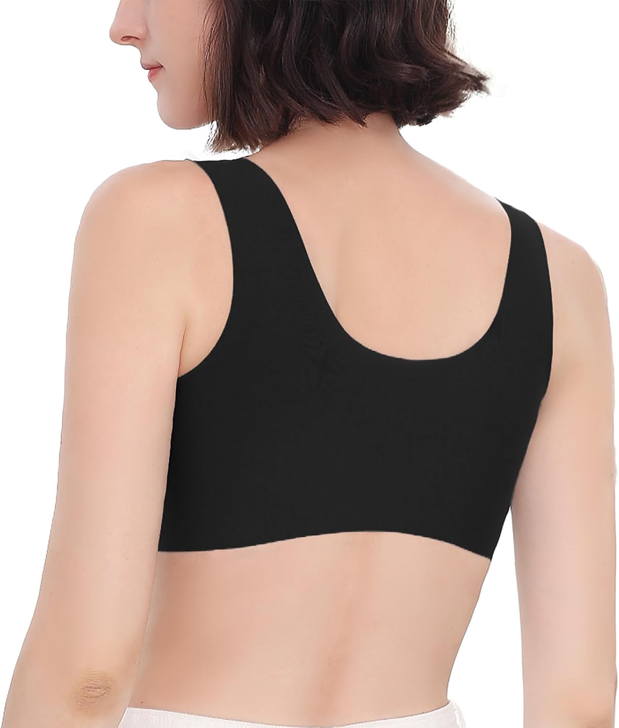 FallSweet Front Close Bra for Women Push Up Wirefree Bra Seamless No Dig Comfort Brassiere - Image 3