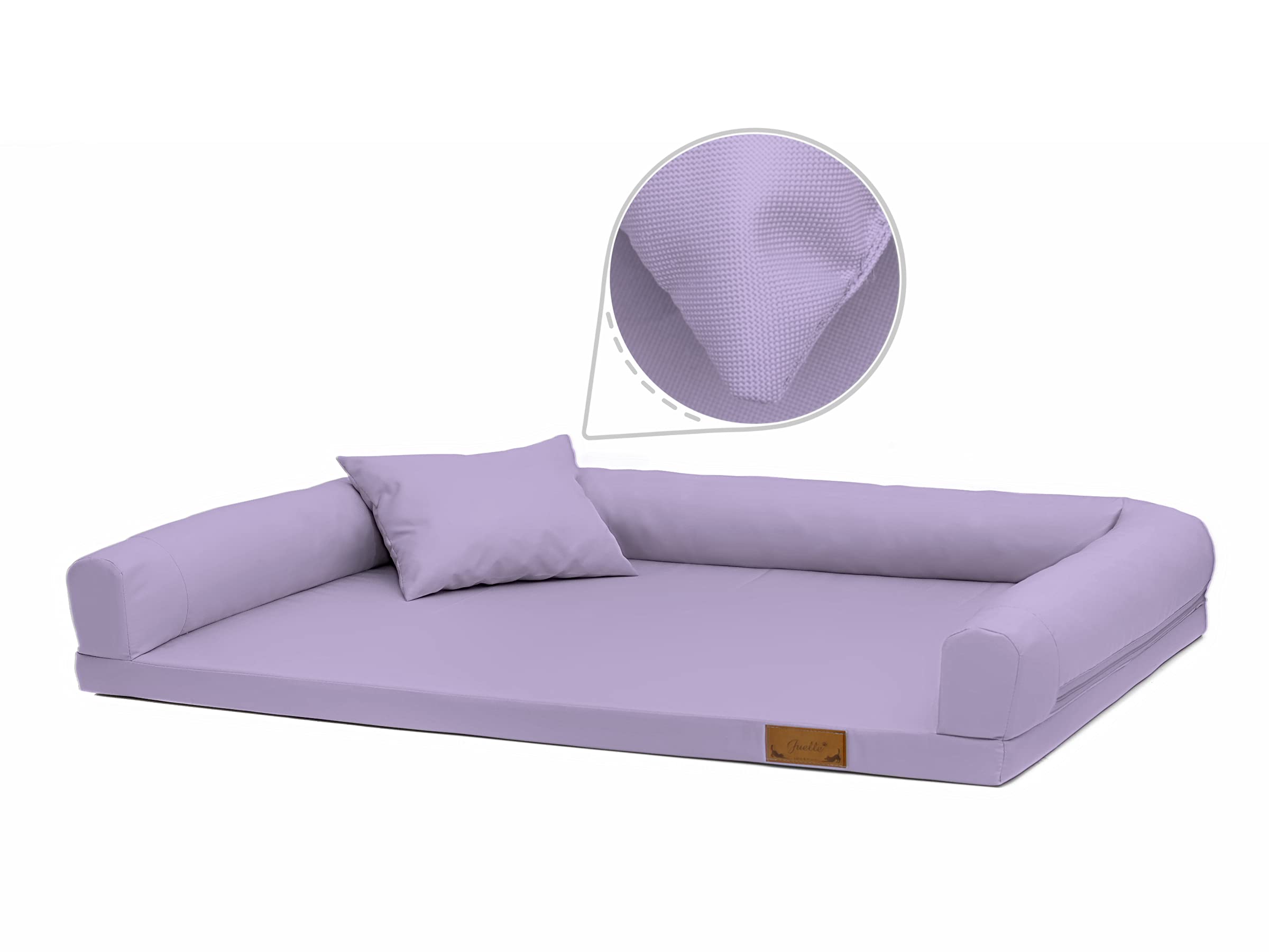 Juelle Cama Ortopédica para Perros Medianos, Colchón Ergonómico con Lados para Perros Medianos, Funda Extraíble, Lavable a Máquina a Máquina - 100 x 75 cm - XXL de la suerte (Tamaño: M - 100 x 75 cm,