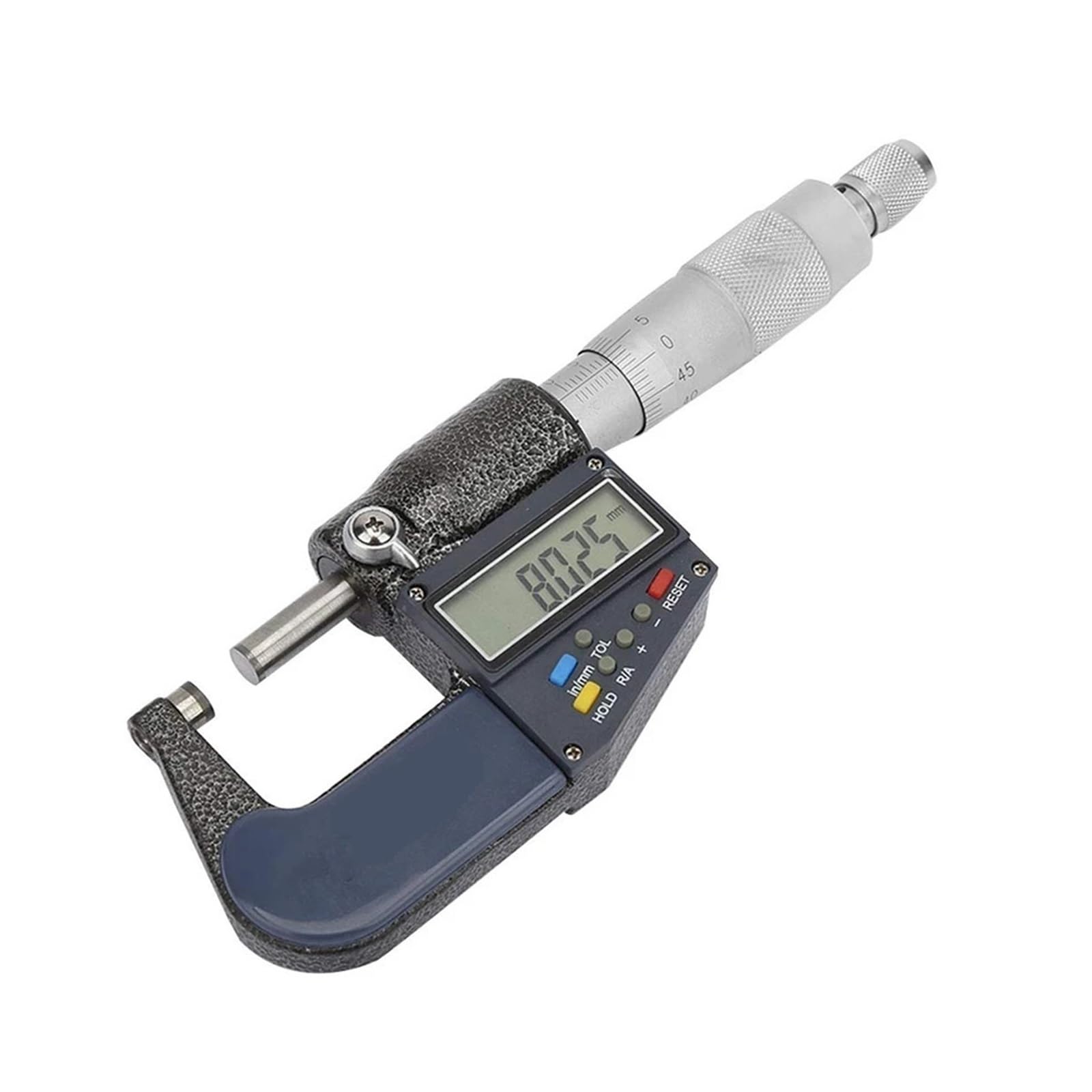 Micrómetro digital, 0-25 mm/25-50 mm/50-75 mm/75-100 mm Precisión 0,01 mm Herramientas de medición electrónicas (Size : 25-50mm)