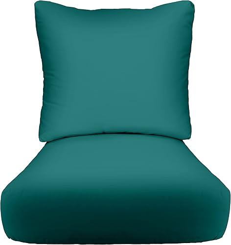 Miniatura 1 de RSH Décor - Juego de cojines para silla de asiento profundo para interiores y exteriores, asiento de 24 x 27 x 5 pulgadas y respaldo de 25 x 21