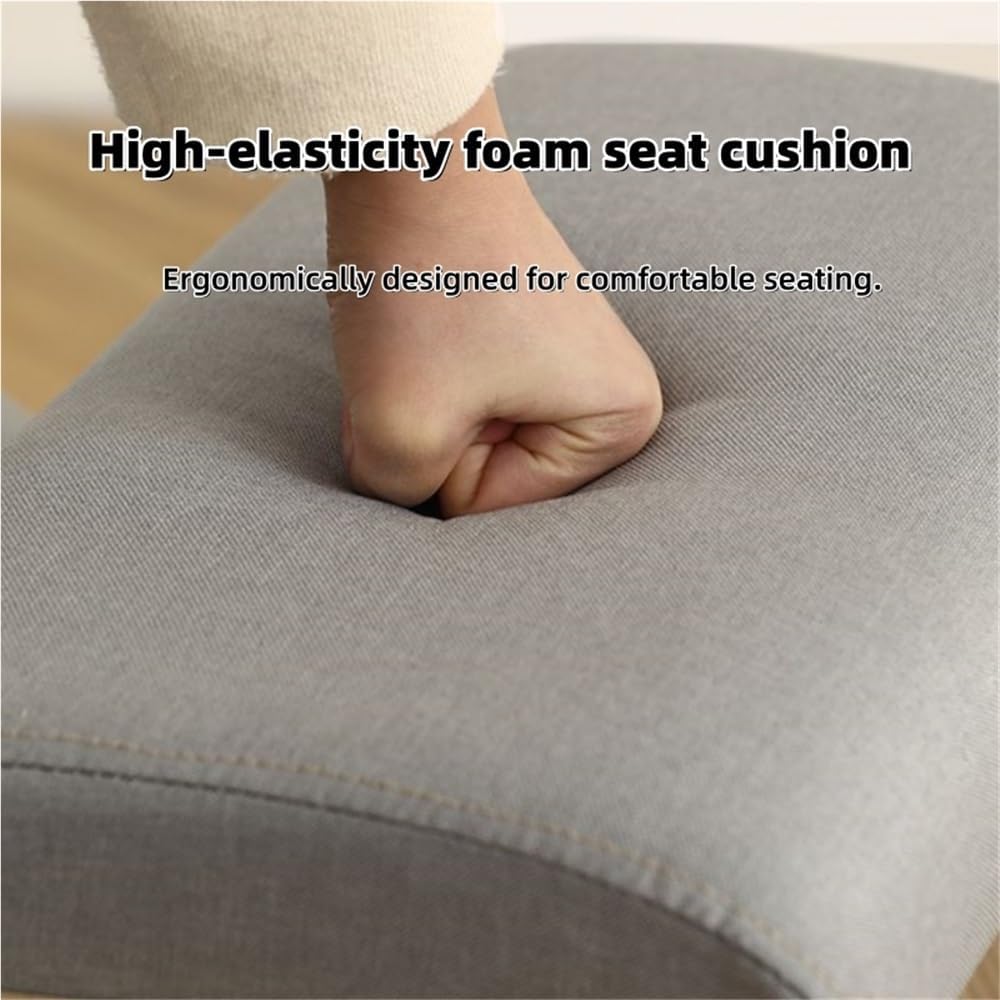 Ergonomic Chair with Wooden Frame, Kneeling Office Chair, Knee Seat with Cushion, Posture Chair Suitable for Living Room, Study and Office