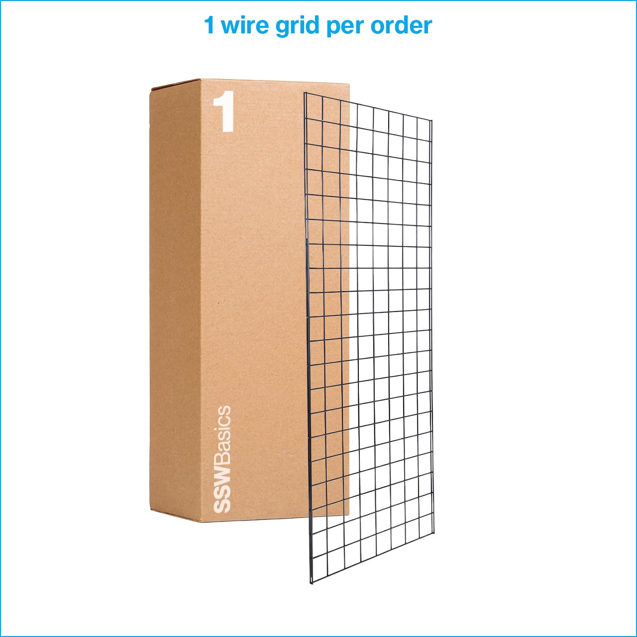 Amazon.com: SSWBasics 2 x 5 Foot Black Wire Grid Panel - 3” on 