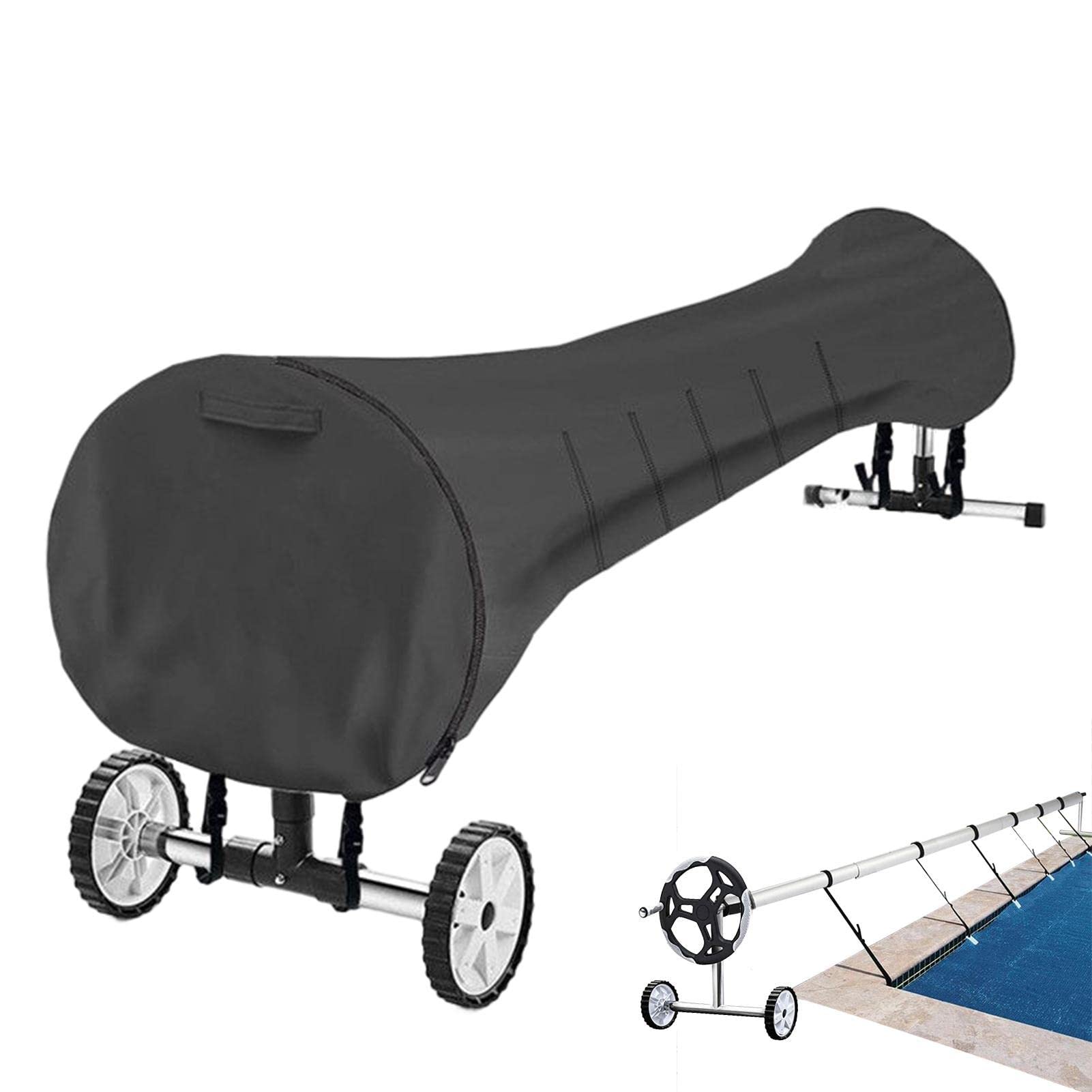 Fly Protezione avvolgitore per Telo Piscina - Protettore avvolgitore Solare Resistente all'Acqua,Strumenti Pieghevoli per la Protezione della Piscina per la Protezione Solare in Estate