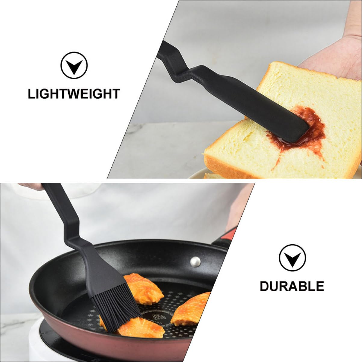 1 Satz Küchen Backwerkzeug Set Teiliges Silikon Spatel und Öl Pinsel Set für Backen Hitzebeständig Ergonomischer Griff Einfach zu Reinigen zum Dekorieren von Kuchen und Desserts