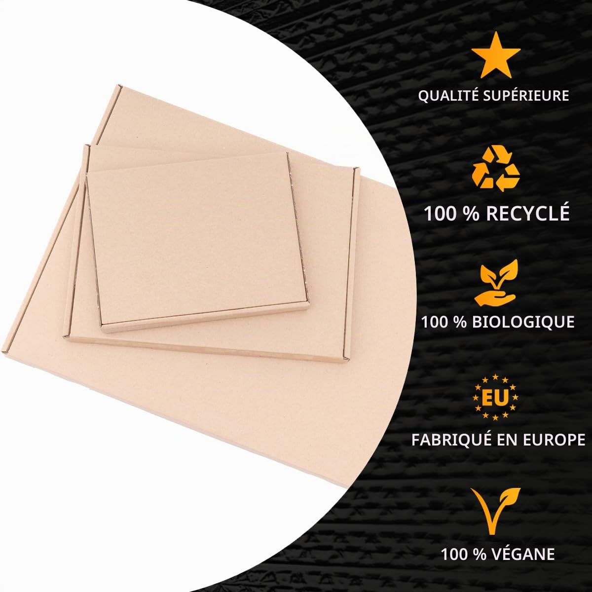 100 boîtes carton extra-plates 16,5 x 12,5 x 2 cm brun - GB 0 - verpacking
