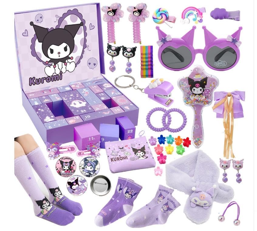 ☆ Kuromi セット Recheer-GO Kuromi blind box poking hole toy set collectible toy