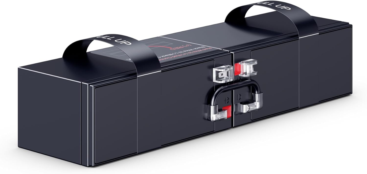 CyberPower RB1290X2E UPS Replacement Battery Cartridge, Maintenance Free, User-Installable, 12V/9Ah